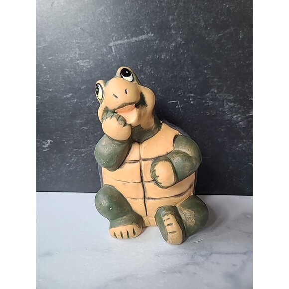Vintage Ceramic Turtle Piggy Bank - Picture 1 of 10
